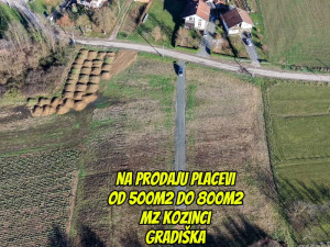 Placevi od 500m2 do 800m2, Kozinci