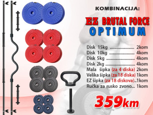 Tegovi + Bučice + EZ Šipka + Rusko Zvono - 110Kg Brutal