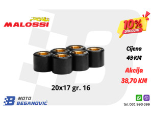 MALOSSI rolnice/utezi variomata 20x17 gr. 16
