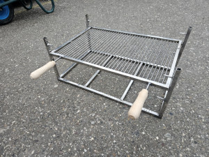 Rostilj inox resetka sa postoljem 60x40cm