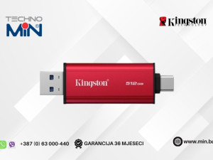Kingston Dual Eksterni SSD 512GB USB 3.2 Gen2 Type-A/Type-C