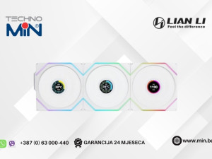 Lian Li UNI FAN TL LCD 3x120mm RGB White LULI-072
