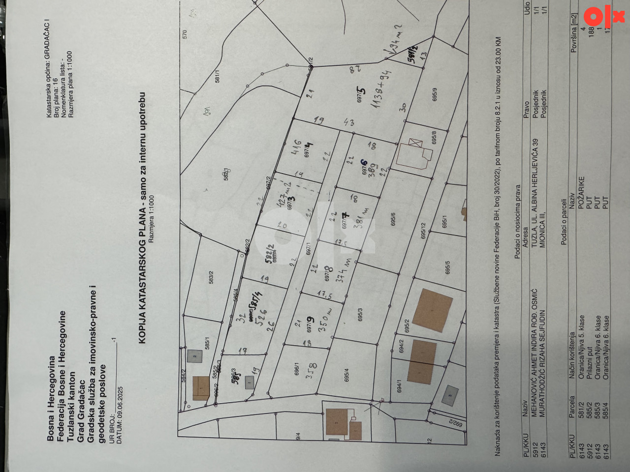 ATRAKTIVNO Zemljište za Urbanu Vilu  1200m2 INTIMA MIRNA LOKACIJA 4