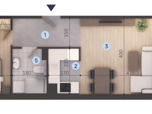 Stan Banja Luka 42,75m2, Borik, novogradnja