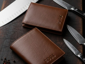 Novčanik muški kožni Hugo boss smeđi mali novčanik