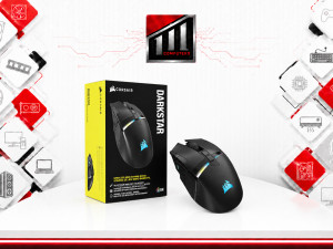 Corsair DarkStar Wireless RGB MMO Gaming Mouse 26000 dpi