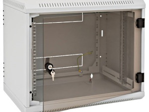 Zidni ormar 6U sa staklenim vratima i policom