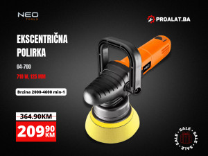 Ekscentrična polirka 125 mm 710 W NEO 04-700