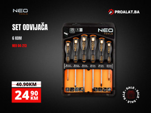 Set odvijača 6 kom NEO 04-213