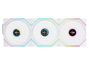Lian Li 3x Case Fan LCD RGB 120mm White