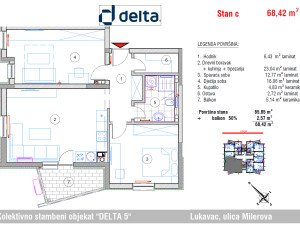 Stan Lukavac 68.42m2 photo 3