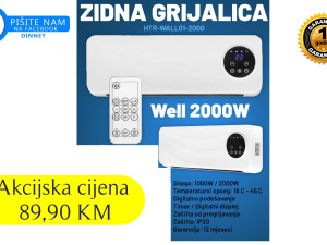 Zidna grijalica s ventilatorom