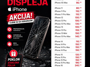 SERVIS( ZAMJENA DISPLEYA) ZA MOBITEL