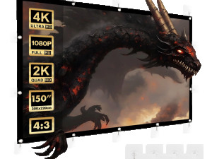 Platno za projektor, zidno, 330 x 220 cm, 4:3