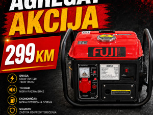 Agregat FUJI Benzin 750W DIZEL Generatori Agregati 1-1500kW