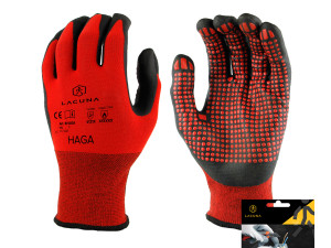 Rukavice sa nitrilnim premazom Lacuna crvene 10