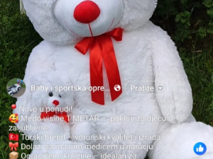 Mama medo i baby medic plišani medvjed 1 m, igracke