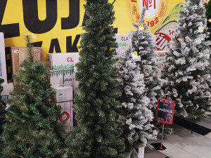 BOR JELKA BOZICNA NOVOGODIŠNJA UKRAS 215x56cm