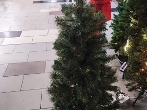 BOR JELKA BOZICNA NOVOGODISNJA UKRAS 155x81cm