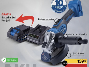 Scheppach aku ugaona kutna brusilica Brushless IXES BC-AG125-X...