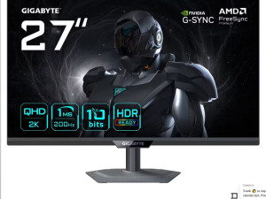 Gigabyte G27Q2 27" 2K IPS 2560x1440 200Hz 210Hz 0.5ms