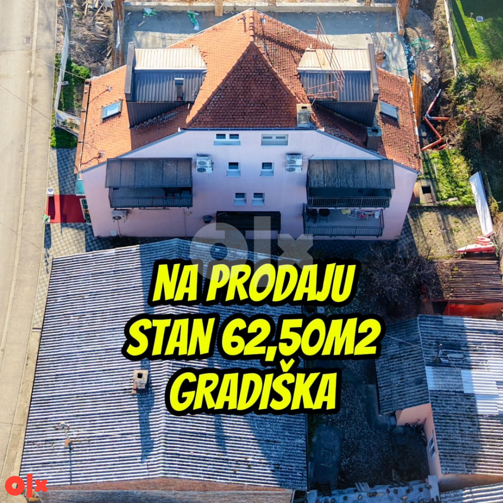 Na prodaju stan 62.50m2 Gradiška