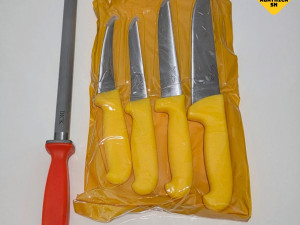 Vrhunski set mesarskih noževa 4 u 1 + masat (AKCIJA)