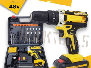 Aku bušilica odvijač čekić sa alatom