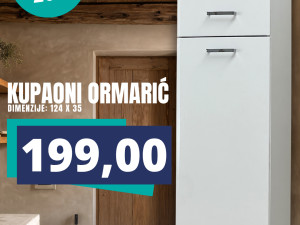 ORMARIĆ ZA KUPATILO 124 X 35