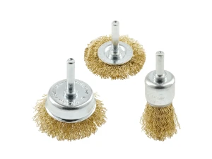 HOEGERT 3-dijelni set četki mesinganih 6mm 25-50mm HT7D745