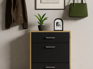 MODERNI CIPELAR CRNA KOMODA