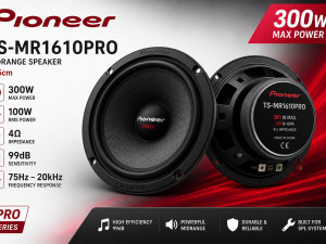 Pioneer auto zvucnici 17cm 16.5cm vrata 300W RMS 100W 044488