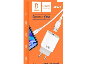 Denmen DC07T QC 3.0 punjač 18W kabl USB to Typ C