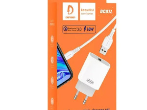 Denmen DC07L QC 3.0 punjač 18W kabl USB to Lightning