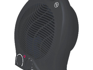 Grijalica sa ventilatorom, 2000 W, crna ZLN6172