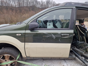 Prednja lijeva vrata zelena PANDA 2 CROSS 4X4 KROS lajsna rub
