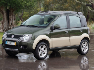 Zadnja desna vrata zelena PANDA 2 CROSS 4X4 KROS lajsna rub