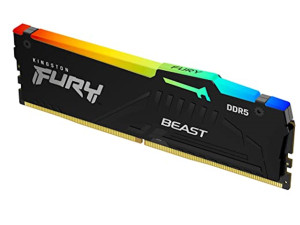 Kingston 64GB 5600MHz DDR5 RGB Fury Beast (2x32GB) RGBCL40, XM...