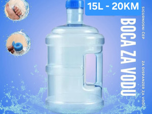 Boca za vodu 15L, za dispanzere, sa ruckom i sigurnosnim cepom