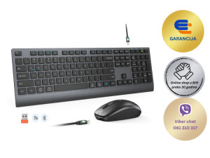 Elegantni bežični bluetotoh set tastatura + miš MEETION C2000
