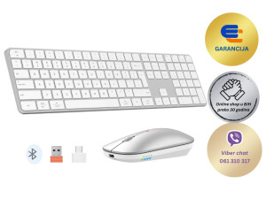 Bežični bluetooth slim set tastatura + miš MEETION iKey C230MW