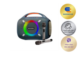 Pijenosni bezicni karaoke zvučnik sa dva mikrofona SOONBOX S6300