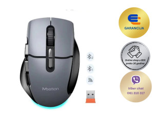 Ergonomski bežični bluetooth miš MEETION BTM001 crni