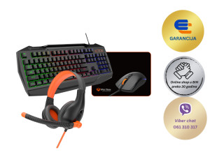Potpuni gaming set tastatura, miš s podlogom i slušalice MEETION