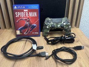 PS4 Slim 500GB Spiderman Dzojstik i Kablovi PlayStation 4
