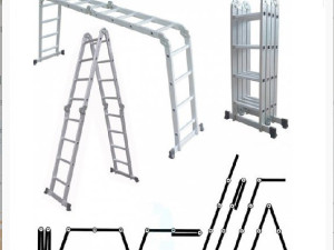 Aluminijske merdevine 4X1,5 m multifunkcionalne