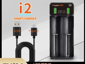 Powerkan I2 2A univerzalni punjač za baterije 18650 AAA AA