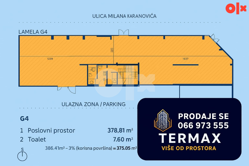 Poslovni prostor 375 m2 Banja Luka Borik 2