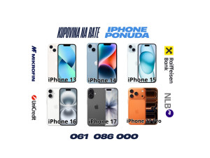 KUPOVINA NA RATE iPhone 17 Pro Max 17 Pro iPhone 17 16 15 14 13