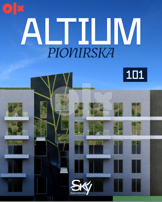 Trosoban stan, Centar, Altium I Sky